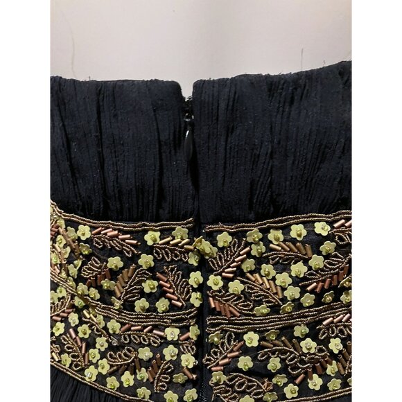 Stunning Kay Unger Silk Maxi Dress 10 Halter Plunge Backless Formal 100% Silk - Picture 5 of 9